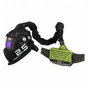 Комплект е3000 зеленый с маской сварщика VegaView 2.5 - (СИЗОД маска аккумулятор 10 часов  поясной карабин для маски сумка для комплекта) Optrel