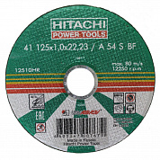 Круг отрезной А24 (14А) 125 Х 1,6 Х 23 Hitachi