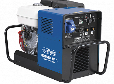 Бензиновый генератор (электростанция) MMA Motoweld 204 CE Blue Weld