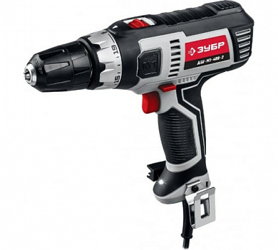 Дрель-шуруповерт сетевой ЗУБР ДШ-М1-400-2, 400 Вт